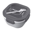 Salad All-In-One Meal Containers | Gray | Washable & Reusable
