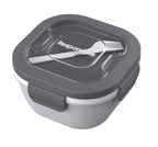 Salad All-In-One Meal Containers | Gray | Washable & Reusable