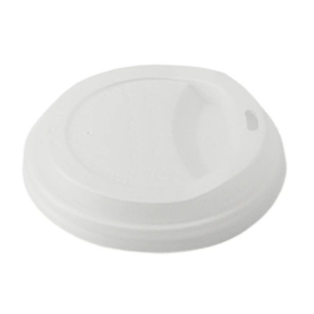 White hot cup lid on a white background