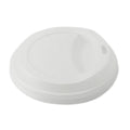 White hot cup lid on a white background