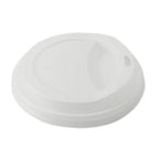 White hot cup lid on a white background