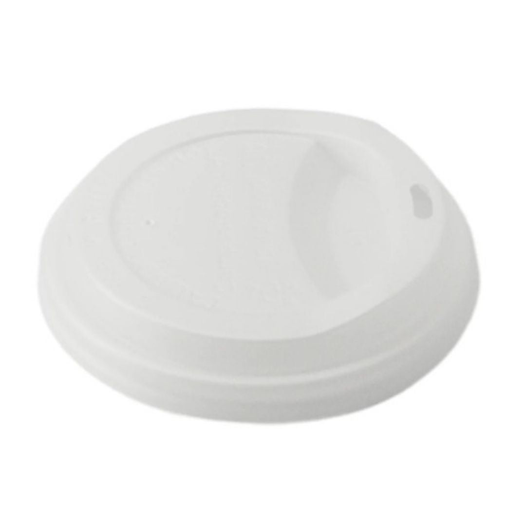 White hot cup lid on a white background