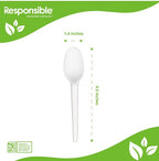 6.5" Compostable Spoon | Bulk Pack | Responsible Products®