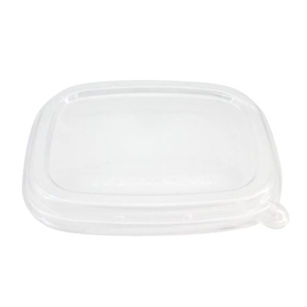 Flat Lid for 32-48 oz Rectangular Box | Recyclable PET Plastic