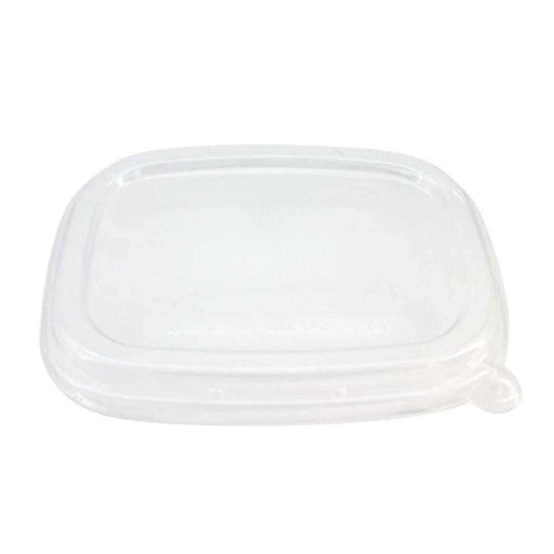 Flat Lid for 32-48 oz Rectangular Box | Recyclable PET Plastic