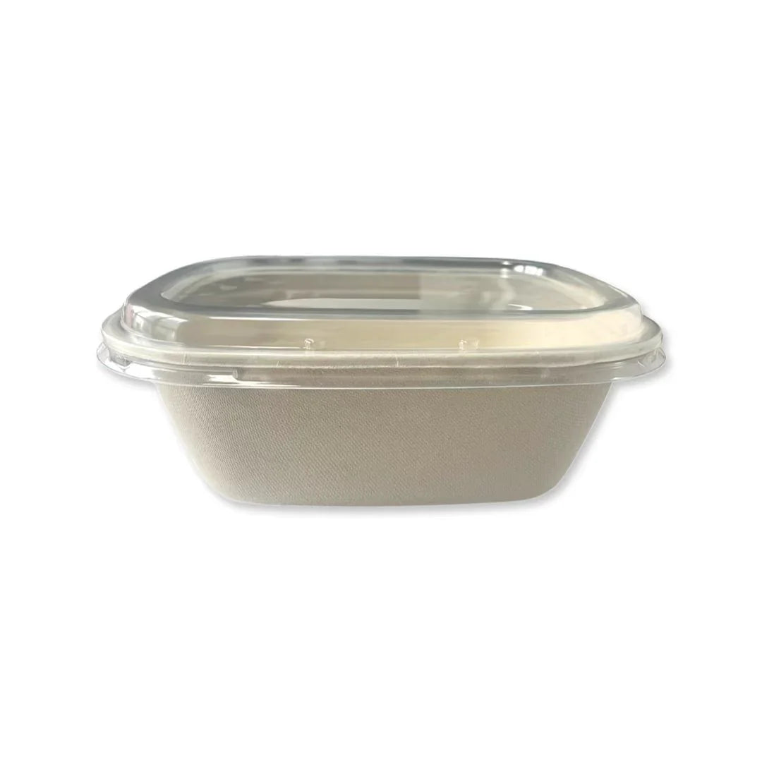 Flat Lid for 32-48 oz Rectangular Box | Recyclable PET Plastic