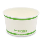6 oz Paper Food Container | PLA Lined