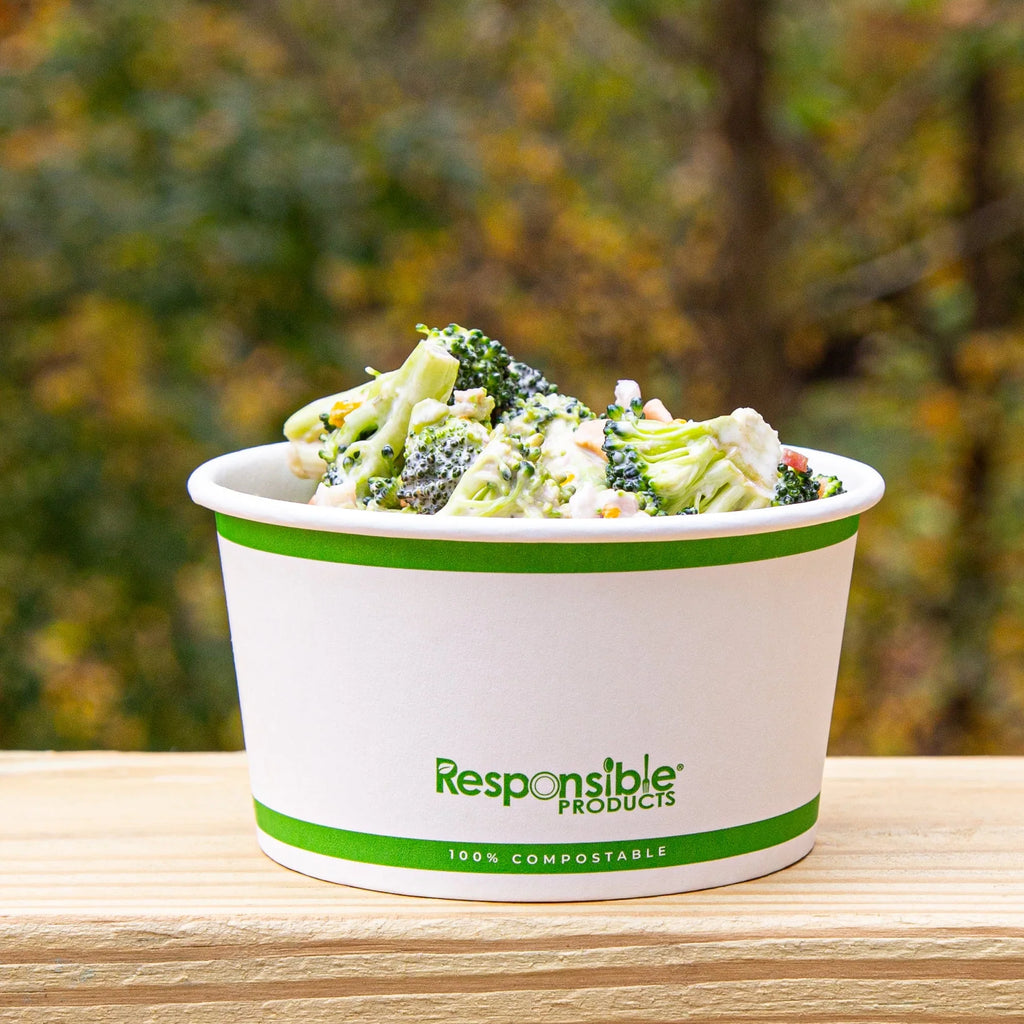 8 oz Paper Food Container | PLA Lined