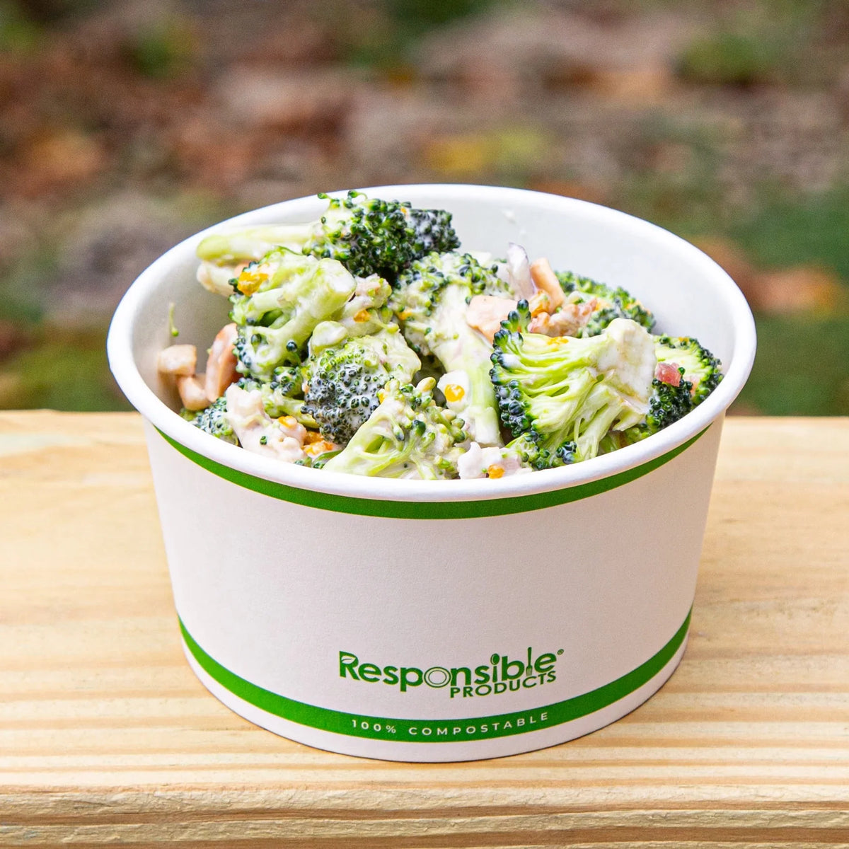 8 oz Paper Food Container | PLA Lined