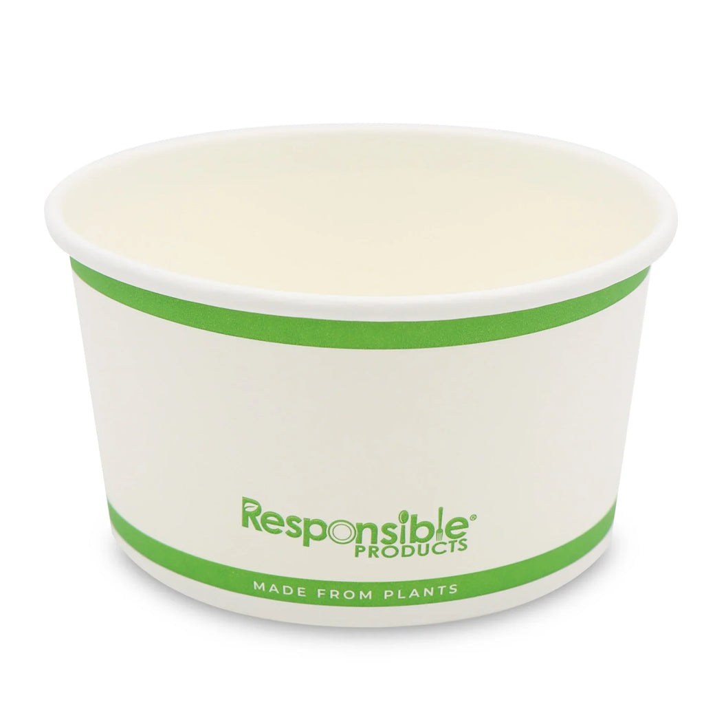 8 oz Paper Food Container | PLA Lined
