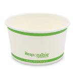 8 oz Paper Food Container | PLA Lined
