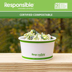 12 oz Hot & Cold Paper Food Container | PLA Lined | Compostable