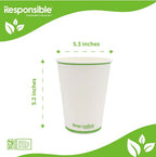 32 oz Hot & Cold Paper Food Container | PLA Lined | Compostable