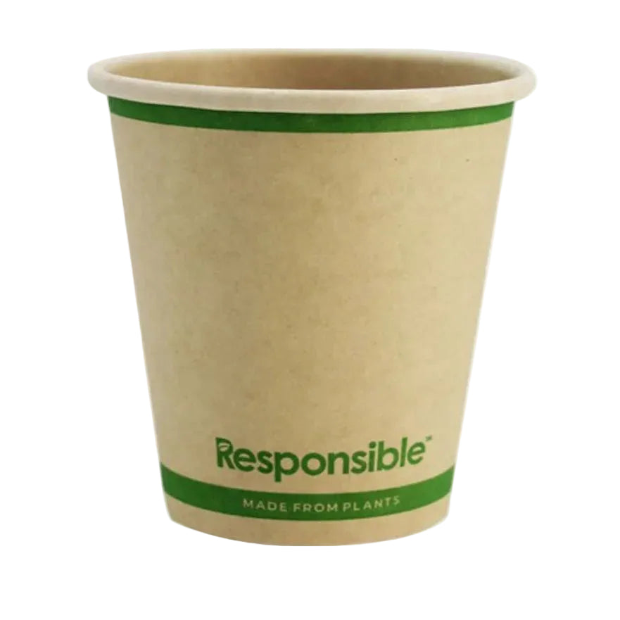 6 oz Tree-Less™ Paper Hot Cup | Brown | Compostable
