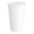 A plain white disposable paper cup shown on a clean white background.