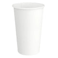 A plain white disposable paper cup shown on a clean white background.