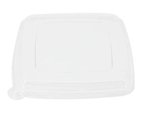 Lid for 16-48 oz Square Bowl | Recyclable PET Plastic