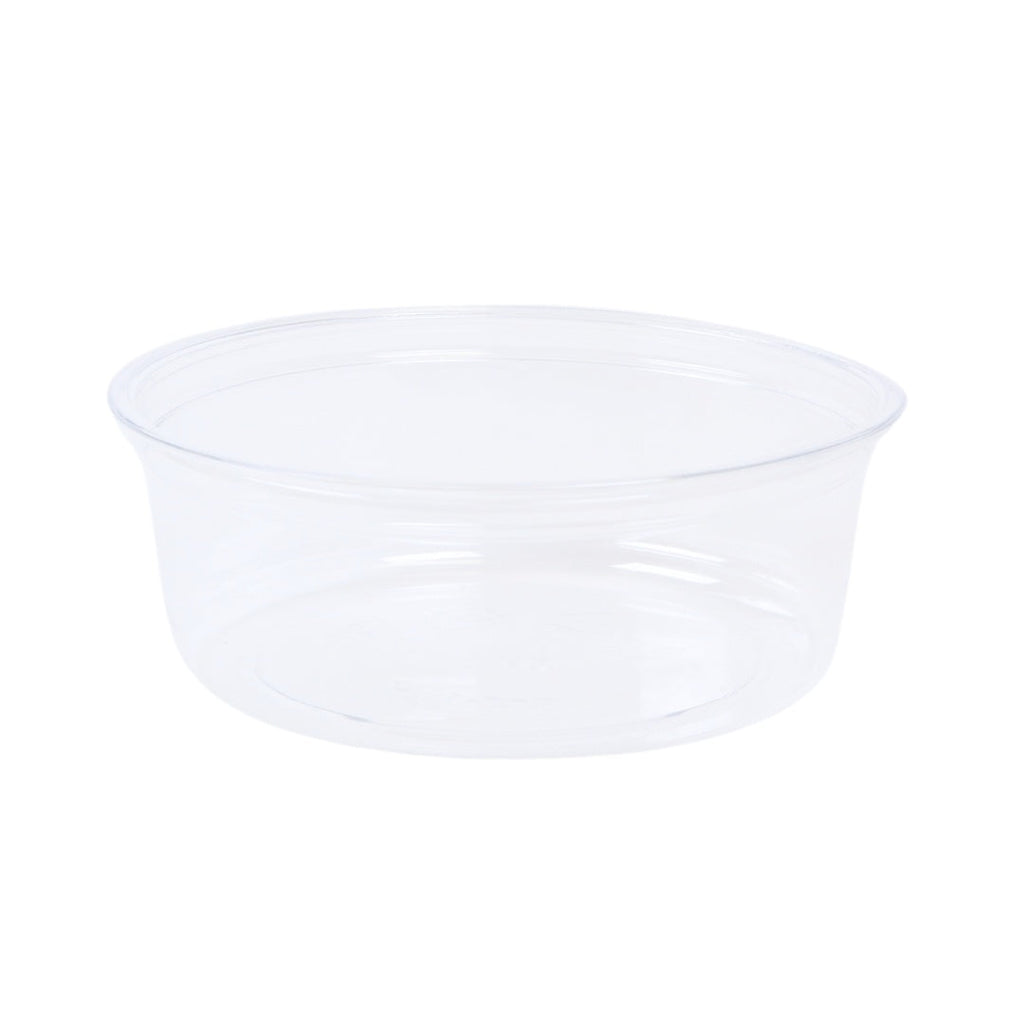 8 oz Round Deli Container | Recycled Plastic | Unprinted