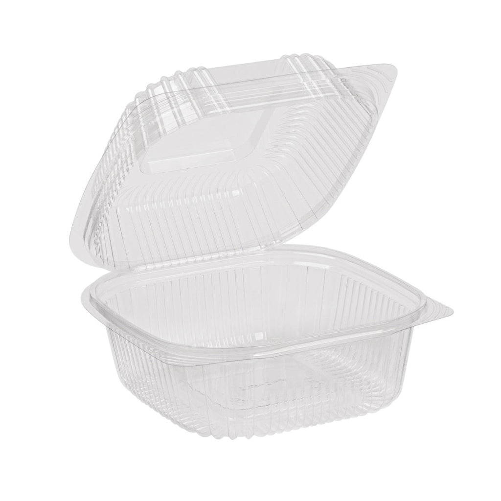 6" x 6" x 3" Clamshell Container | Clear RPET