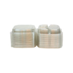 9" x 9" x 3" | 3 Compartment | Recycled Plastic Clamshell | Takeout Container