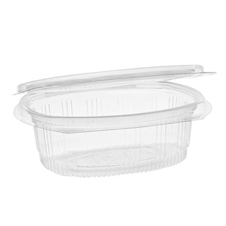 12 oz Deli Container | Recycled Plastic | Hinged Lid | Made in USA