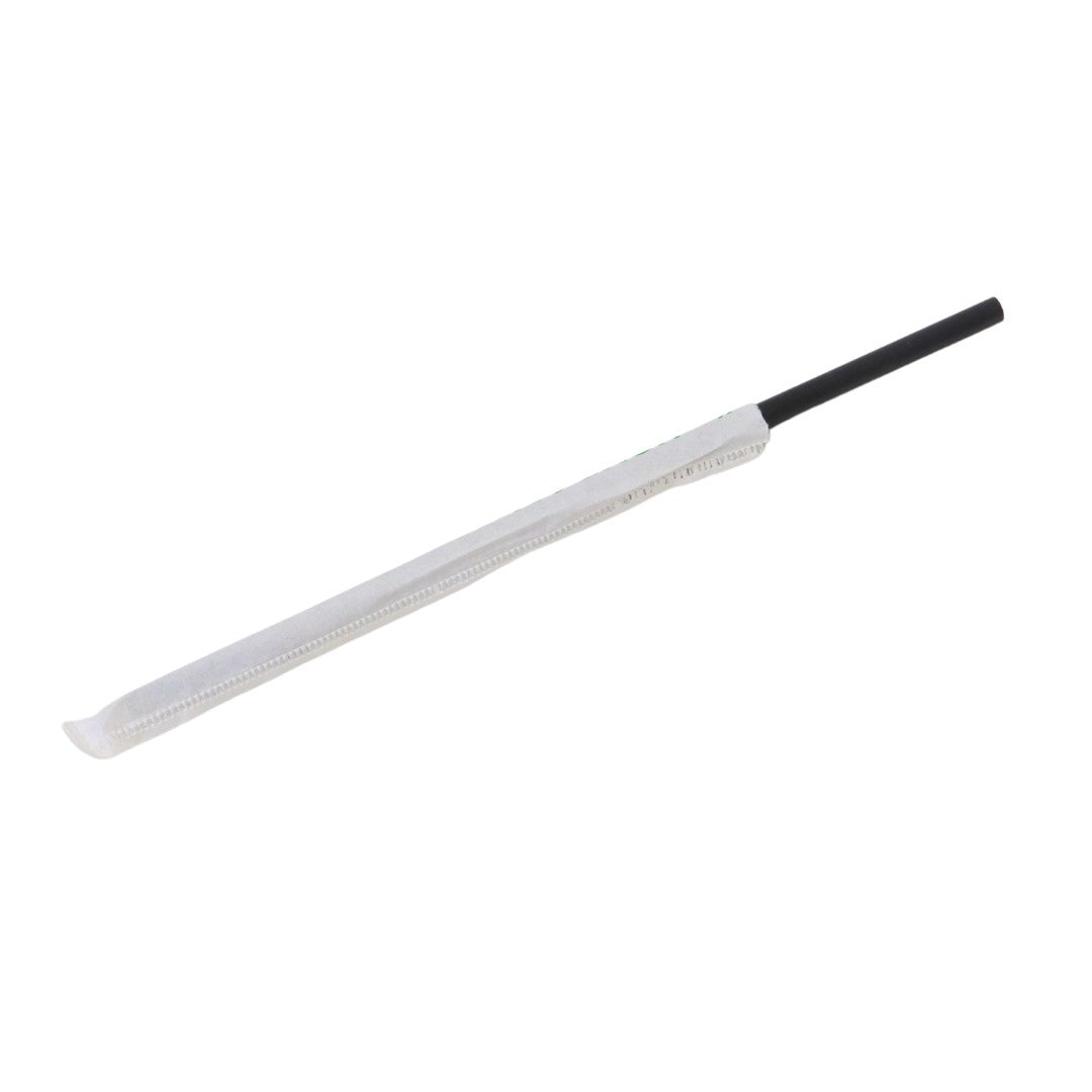 7.75" Home Compostable PHA Straw | Black | Jumbo | Made in USA