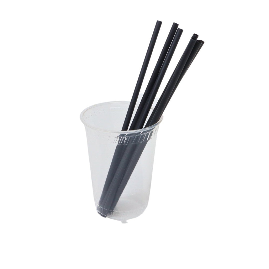 7.75" Home Compostable PHA Straw | Black | Jumbo | Made in USA