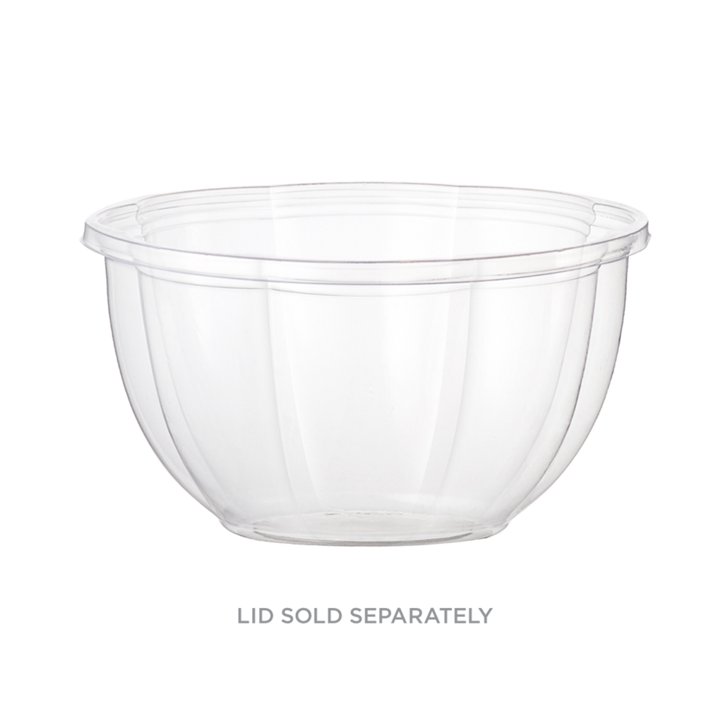 16 oz Clear Salad Bowl | Compostable | PLA