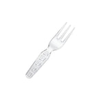 Compostable clear fork on a white background