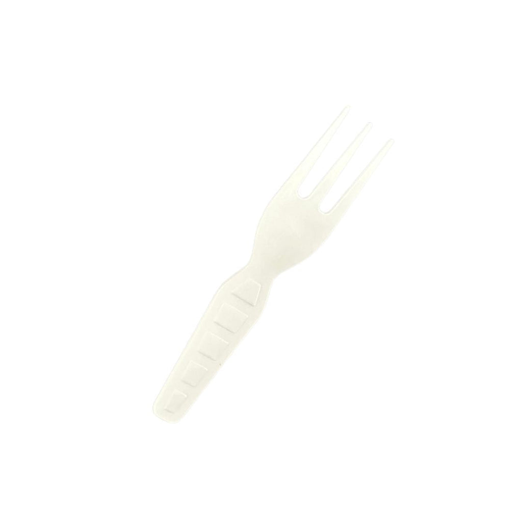 4" Mini Fork | White PLA | Compostable