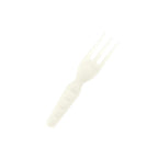 4" Mini Fork | White PLA | Compostable