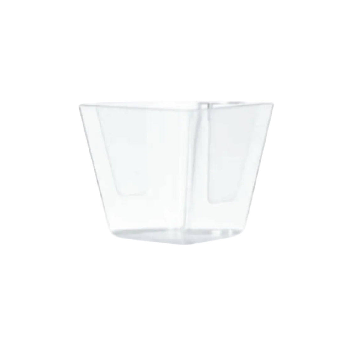 2" Square Dessert Cup | Clear PLA | Compostable