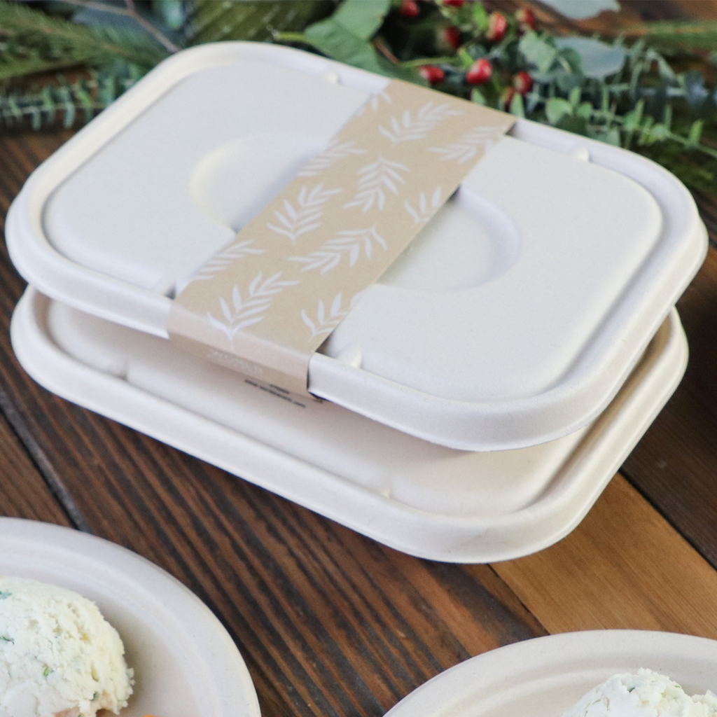 Paper Sleeve for 36 oz Fiber Takeout Box | World Centric®