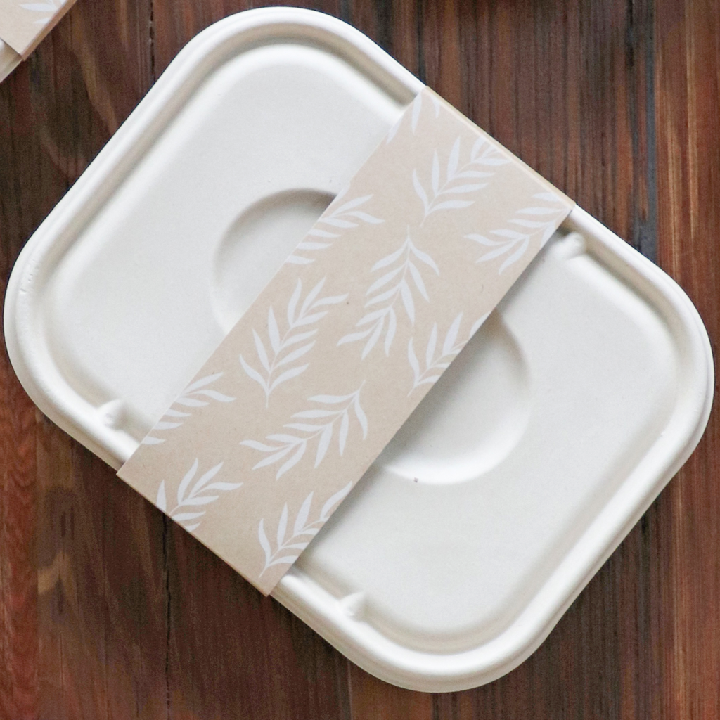 Paper Sleeve for 36 oz Fiber Takeout Box | World Centric®