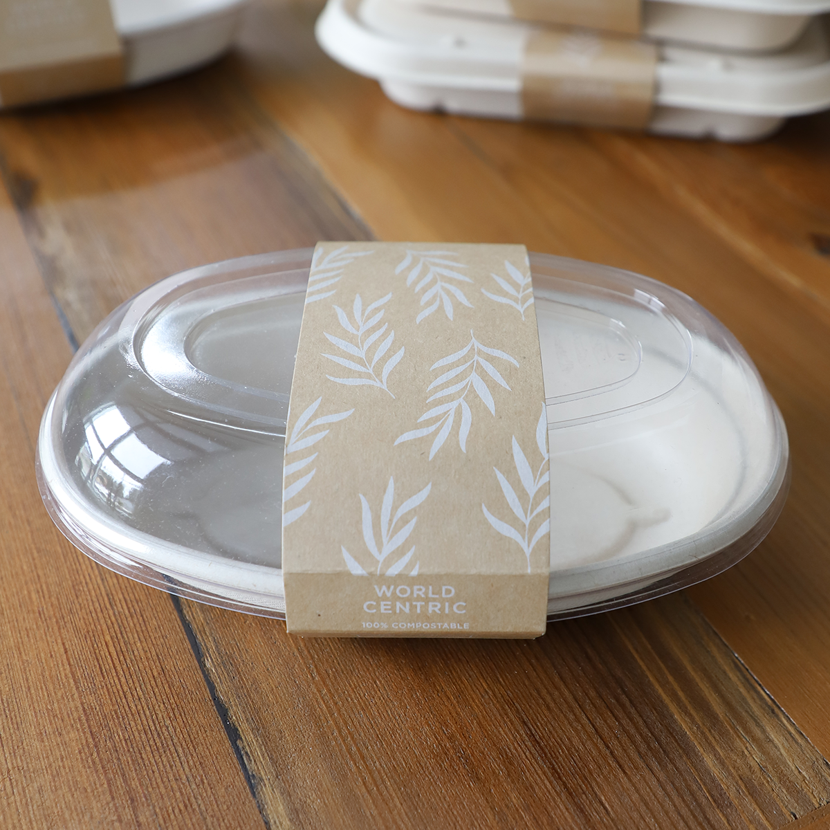 Paper Sleeve for 17 oz Fiber Takeout Box | World Centric®
