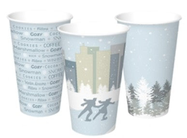 12 oz Hot Cup | Winter Design | Made in USA