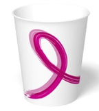 12 oz Hot Cup | Pink Ribbon | Made in USA