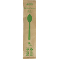 6.7" Bamboo Spoon | Individually Wrapped | Compostable | World Centric®