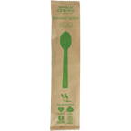 6.7" Bamboo Spoon | Individually Wrapped | Compostable | World Centric®