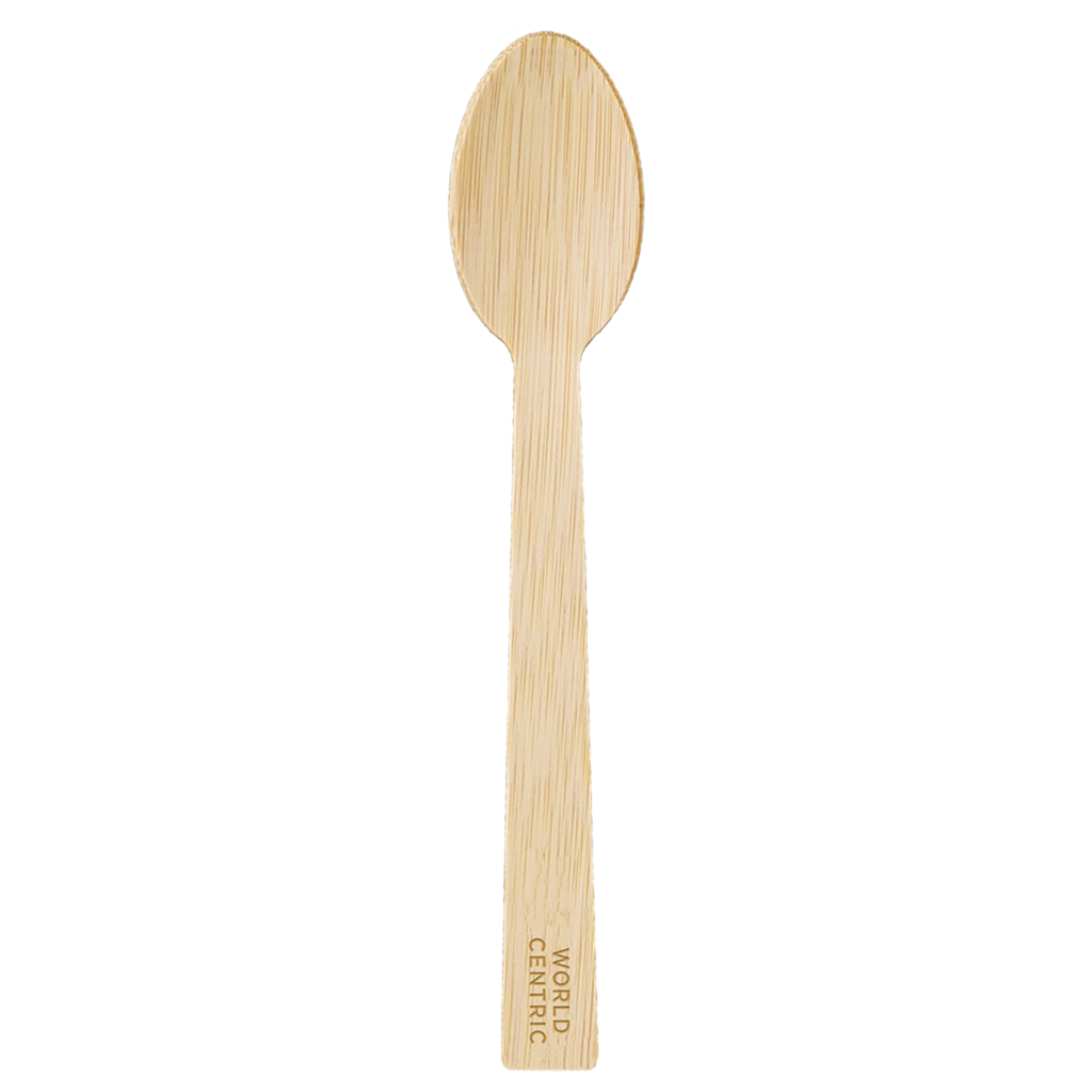 6.7" Bamboo Spoon | Individually Wrapped | Compostable | World Centric®