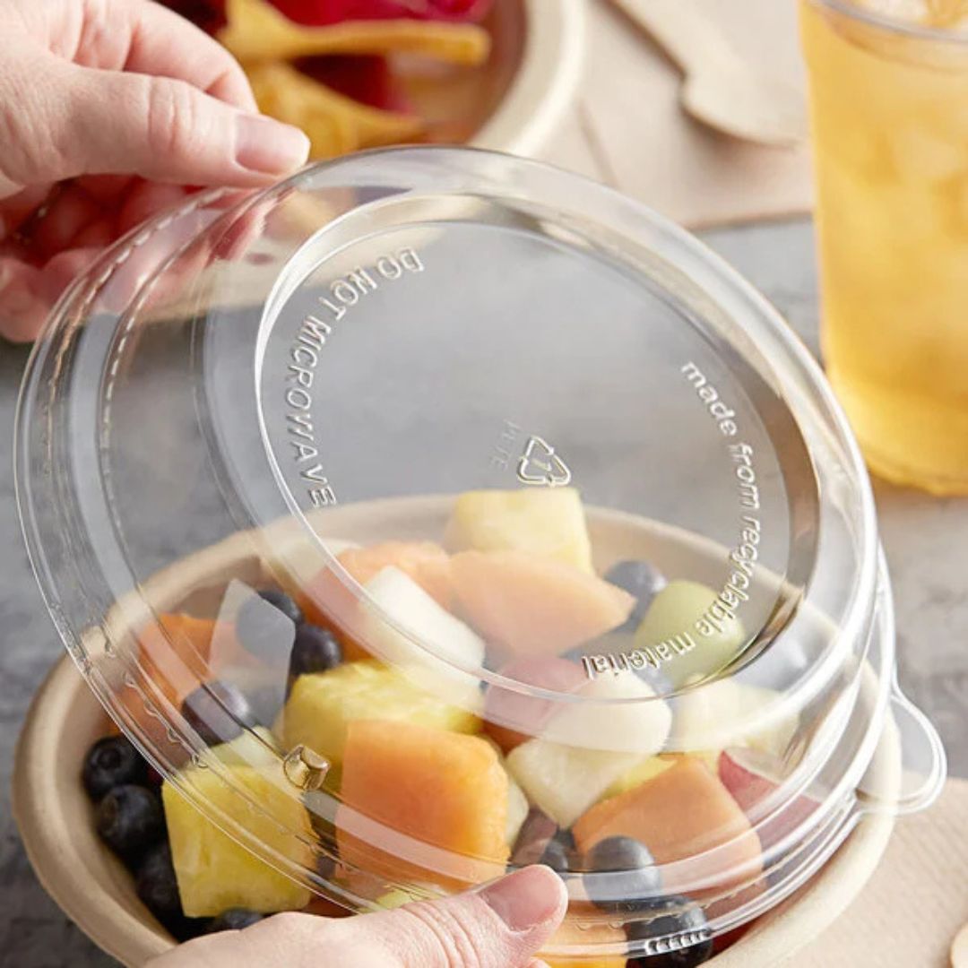 Round Dome Lid for 12 oz Tellus Bowl | Recyclable PET Plastic