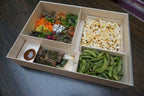 7" x 7" x 3" Collapsible Food Box w/ Attached Lid | Medium