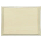 Compostable tray with lid on a white background