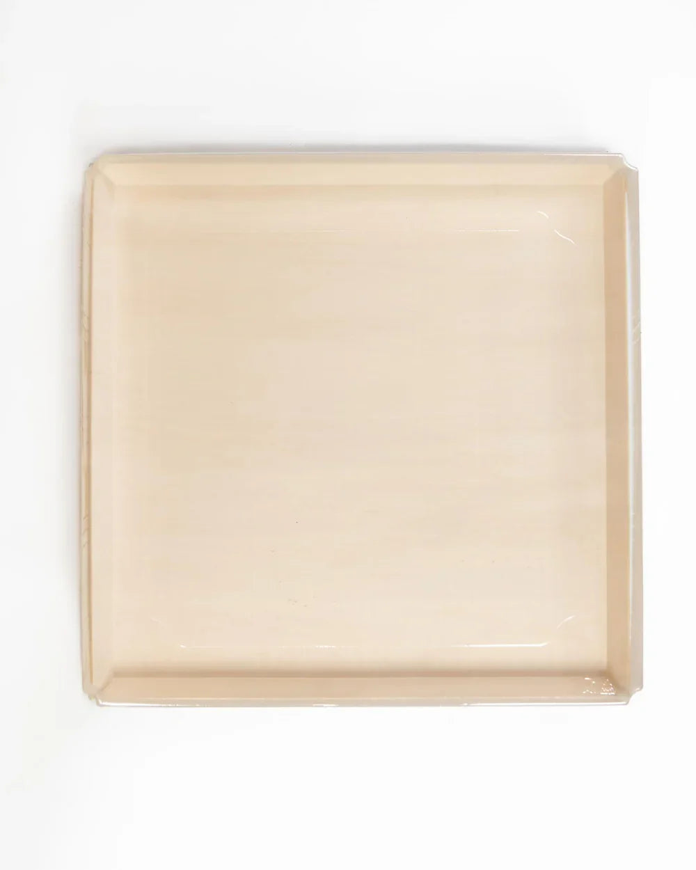 14" X 14" Covered Tray Set | Compostable Balsa Tray with RPET Lid