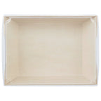 Food tray with clear lid on a white background