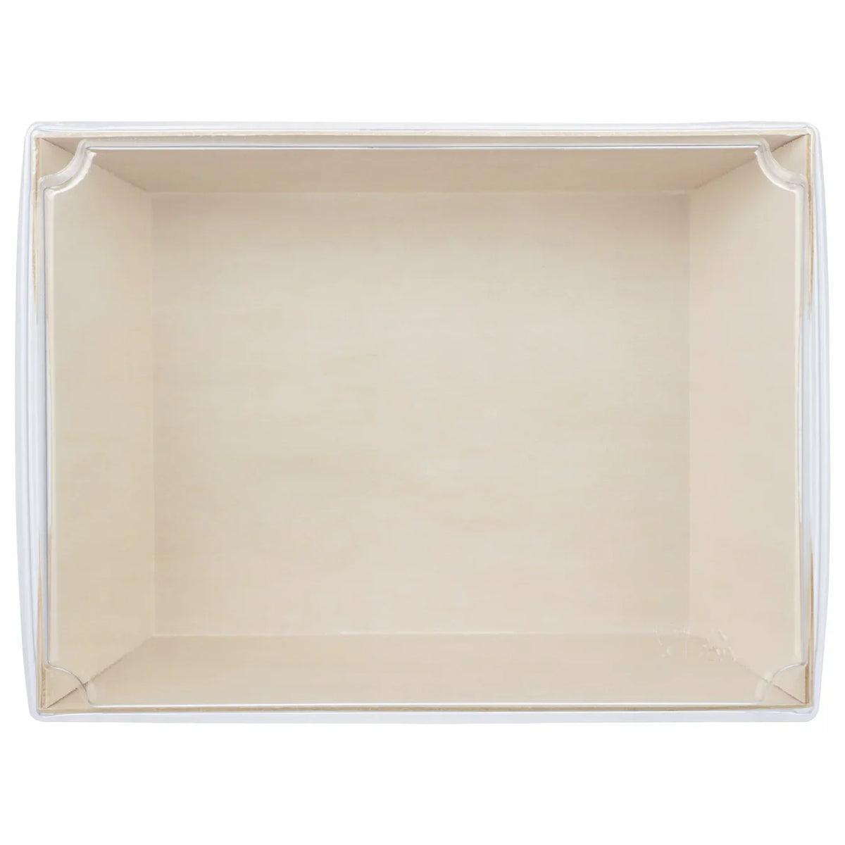 Food tray with clear lid on a white background