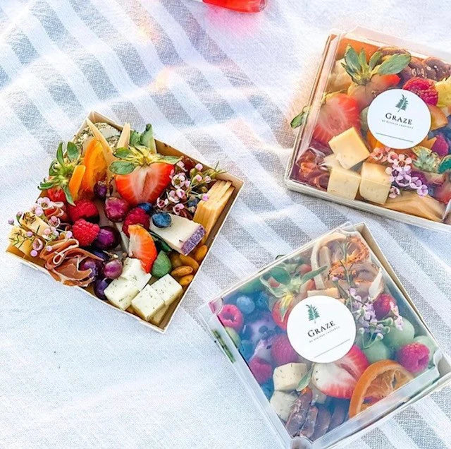 7" X 7" Covered Tray Set | Compostable Balsa Tray with PET Lid
