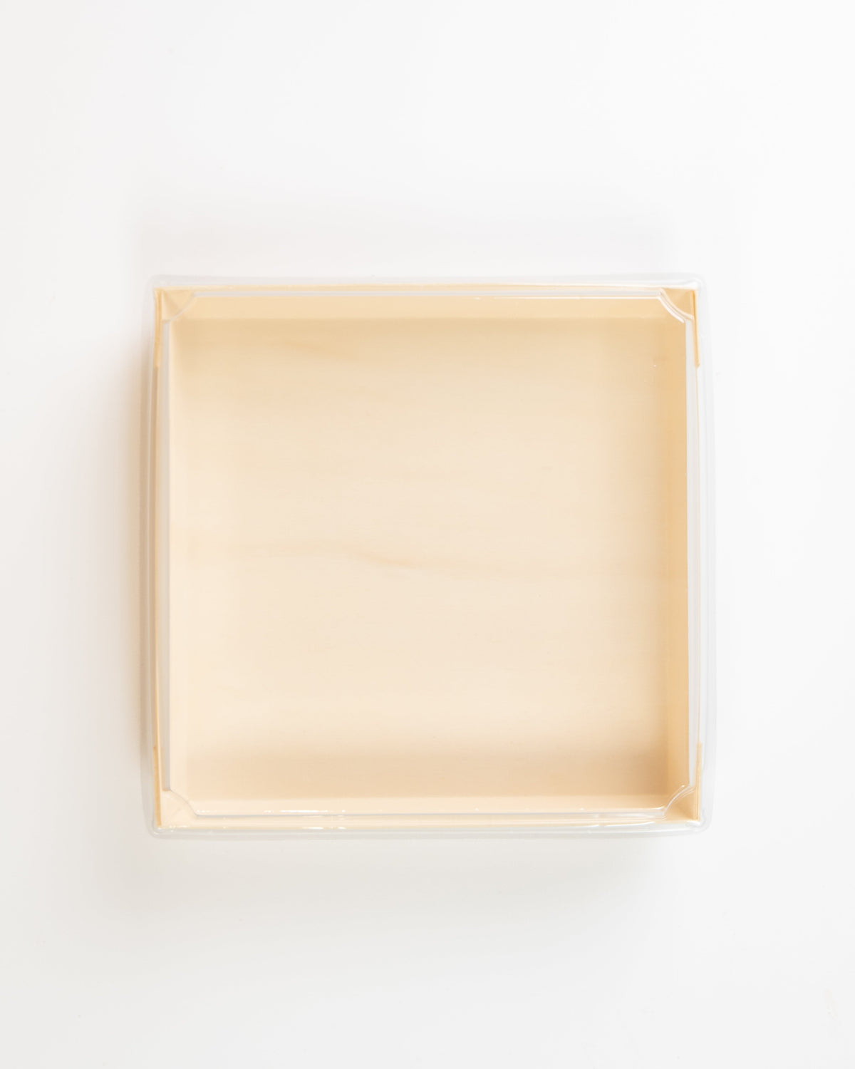 7" X 7" Covered Tray Set | Compostable Balsa Tray with PET Lid