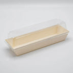 Food tray with lid on a white background
