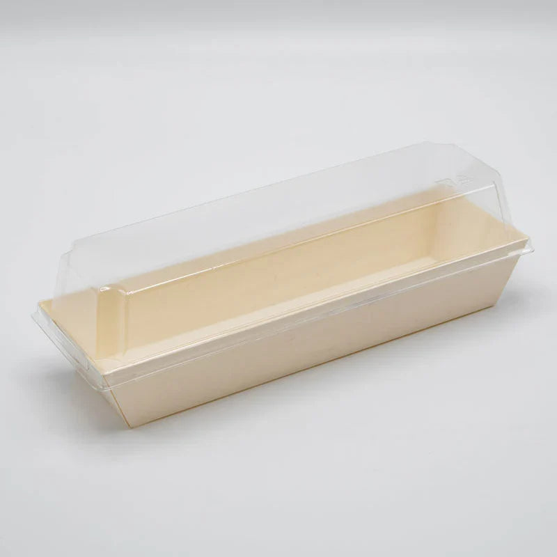 Food tray with lid on a white background